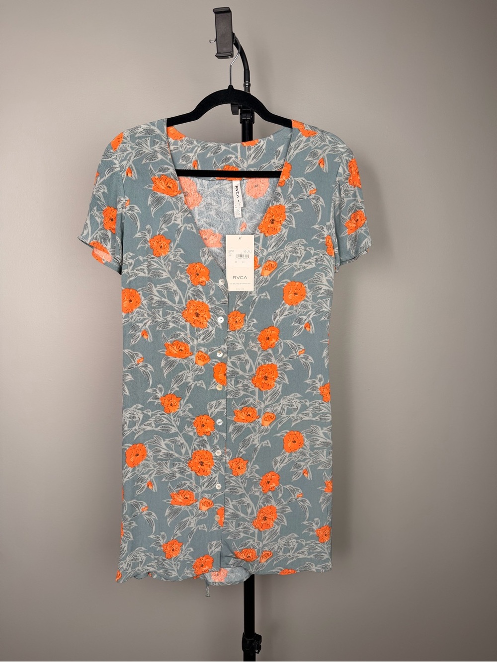 RVCA Blue Floral AVERY Dress